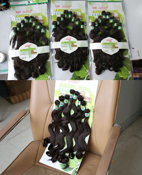factory low price dropship double machine weft 8 bundle synthetic hair extensions brided body wave peruvian loose wave hair for black marley
factory low price dropship double machine weft 8 bundle synthetic hair extensions brided body wave peruvian loose wave hair for black marley
