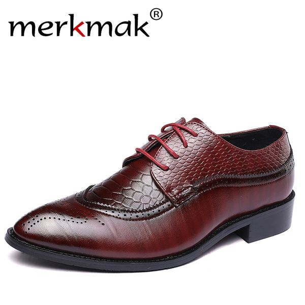 merkmak 38-48 fashion leather shoes men dress shoe pointed oxfords shoes for men lace up designer luxury men formal shoes 2018, Black
merkmak 38-48 fashion leather shoes men dress shoe pointed oxfords shoes for men lace up designer luxury men formal shoes 2018, Black