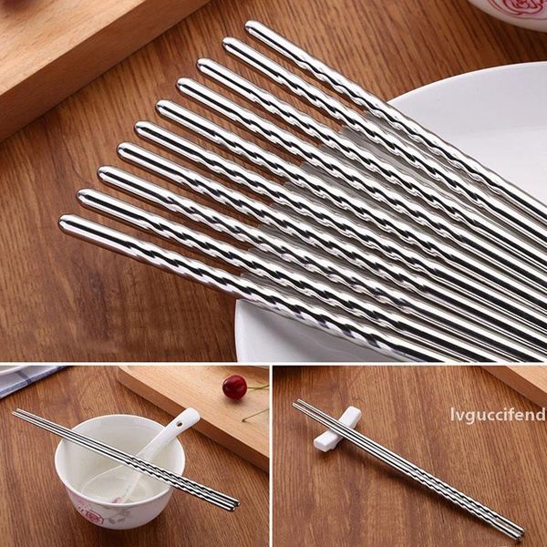 chinese food chopsticks 2pcs/pair stainless steel chopsticks anti-skip thread style portable chopsticks kitchen tableware bh2794 tqq
chinese food chopsticks 2pcs/pair stainless steel chopsticks anti-skip thread style portable chopsticks kitchen tableware bh2794 tqq
