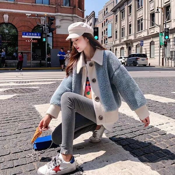 women button long sleeve lapel teddy coat winter thick warm female fluffy faux fur coats jackets pockets overcoat plus size t59, Black
women button long sleeve lapel teddy coat winter thick warm female fluffy faux fur coats jackets pockets overcoat plus size t59, Black
