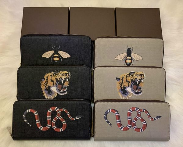 2020 new fashion wholesale animal long zipper wallet men and women snakeskin tiger bee wallet card holder original box01, Red;black
2020 new fashion wholesale animal long zipper wallet men and women snakeskin tiger bee wallet card holder original box01, Red;black