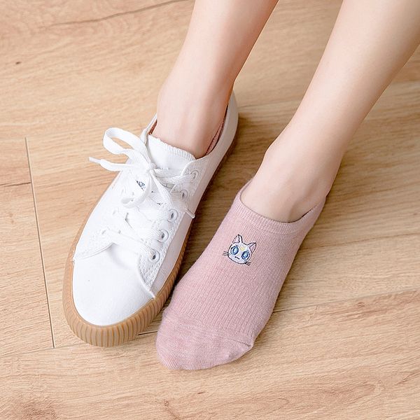 new boat women's cotton shallow silicone anti-skid summer thin cute cartoon invisible silicone invisible socks socks, Pink;yellow
new boat women's cotton shallow silicone anti-skid summer thin cute cartoon invisible silicone invisible socks socks, Pink;yellow