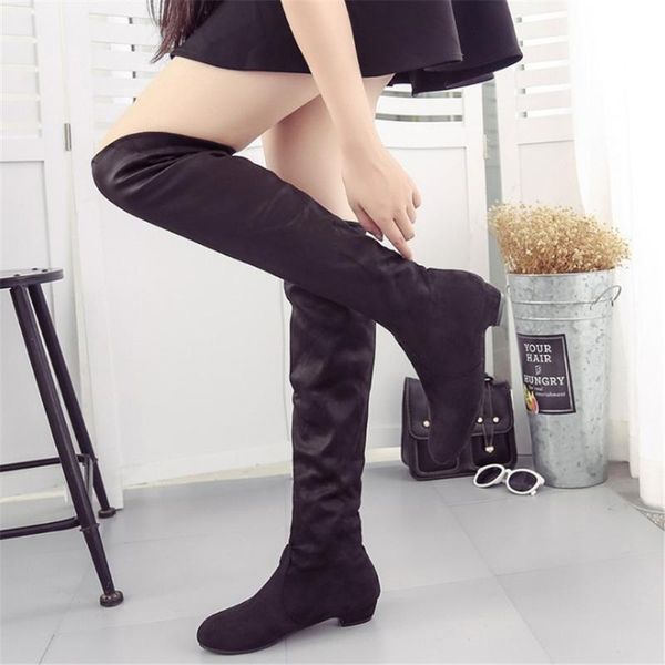 pointed high-high suede women's boots thick with high internal increase thin socks boots wild thin high-heeled, Black
pointed high-high suede women's boots thick with high internal increase thin socks boots wild thin high-heeled, Black