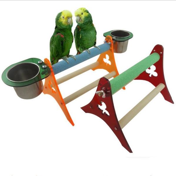 wooden parrot stand bird perch goods supplies birds training toys with steel food containers tray climb
wooden parrot stand bird perch goods supplies birds training toys with steel food containers tray climb