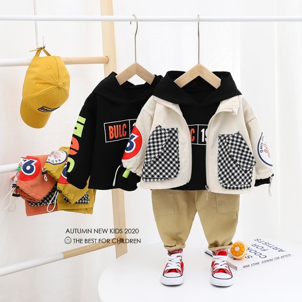 hylkidhuose baby boys clothing sets 2020 autumn infant newborn casual clothes coats hooded t shirt pants 3 piece kids clothing, White
hylkidhuose baby boys clothing sets 2020 autumn infant newborn casual clothes coats hooded t shirt pants 3 piece kids clothing, White