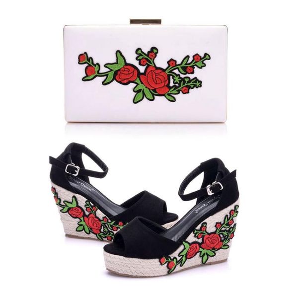 crystal woman sandals shoes bohemian sandals comfortable sweet wedge heels shoes for girls with matching bags with purse, Black
crystal woman sandals shoes bohemian sandals comfortable sweet wedge heels shoes for girls with matching bags with purse, Black