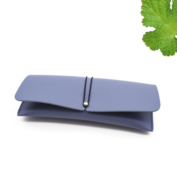 new case case sun glasses leather fashion mirror pull rope soft bag men's and women's general soft leather glasses box mirror box, Blue
new case case sun glasses leather fashion mirror pull rope soft bag men's and women's general soft leather glasses box mirror box, Blue
