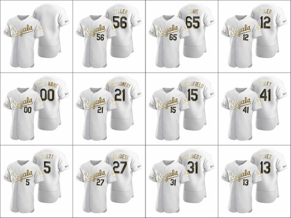 kansas city royals men #13 salvador perez 41 danny duffy 5 george brett women youth white authentic golden edition custom jersey, Black
kansas city royals men #13 salvador perez 41 danny duffy 5 george brett women youth white authentic golden edition custom jersey, Black