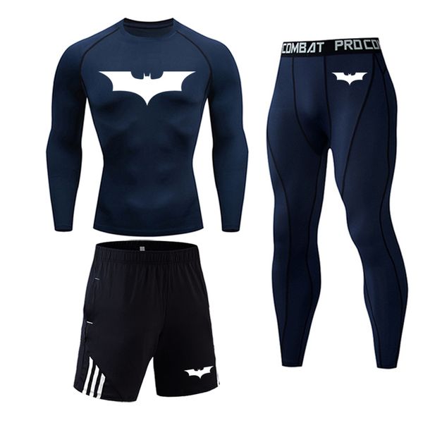 running set men's tracksuit sport suit gym fitness compression clothing jogging sport wear exercise workout tights, Black;blue
running set men's tracksuit sport suit gym fitness compression clothing jogging sport wear exercise workout tights, Black;blue