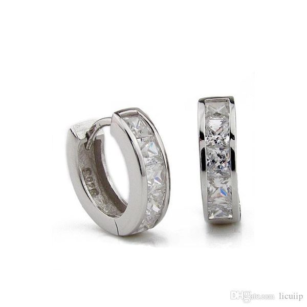 classic men's earrings 925 sterling silver clear cz hoop earring for men fashion party jewelry 10 pairs lot ing, Golden;silver
classic men's earrings 925 sterling silver clear cz hoop earring for men fashion party jewelry 10 pairs lot ing, Golden;silver