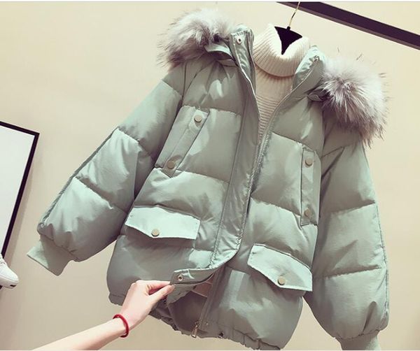 wholesale fashion women's short down cotton coat section loose new winter student padded jacket thickened bread clothing, Black
wholesale fashion women's short down cotton coat section loose new winter student padded jacket thickened bread clothing, Black