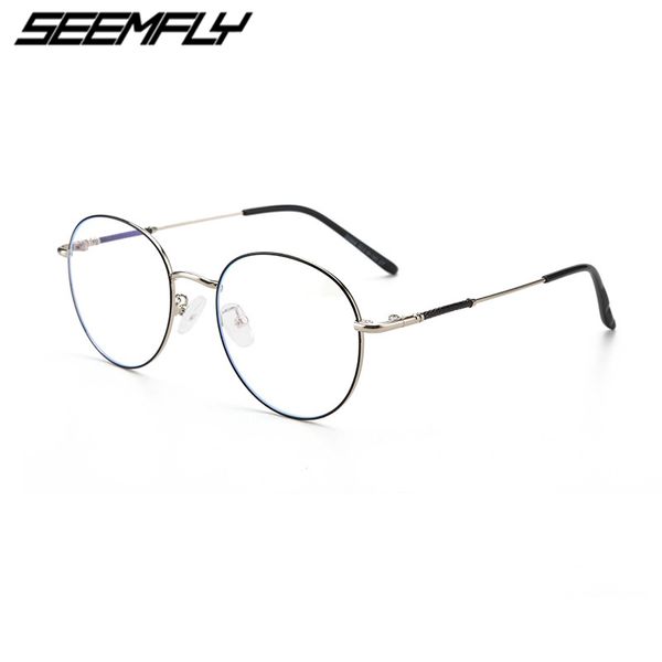 seemfly glasses frame men women retro anti blue light eyeglasses alloy round spectacles computer gaming goggles eyewear, Black
seemfly glasses frame men women retro anti blue light eyeglasses alloy round spectacles computer gaming goggles eyewear, Black