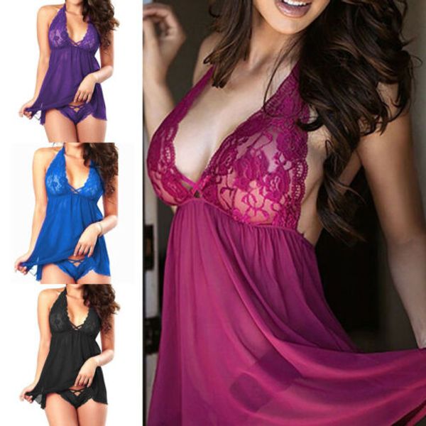 womens lingerie nightwear underwear g-string babydoll sleepwear robe dress, Red;black
womens lingerie nightwear underwear g-string babydoll sleepwear robe dress, Red;black