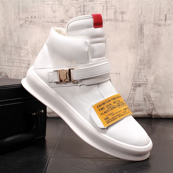 men fashion high increase in the thick bottom sneakers spring autumn casual high shoes men leather boots microfiber shoes, Black
men fashion high increase in the thick bottom sneakers spring autumn casual high shoes men leather boots microfiber shoes, Black