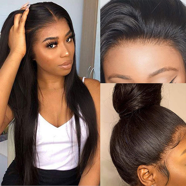 13x4 straight lace front human hair wig pre plucked brazilian remy full hair lace front wig, Black;brown
13x4 straight lace front human hair wig pre plucked brazilian remy full hair lace front wig, Black;brown