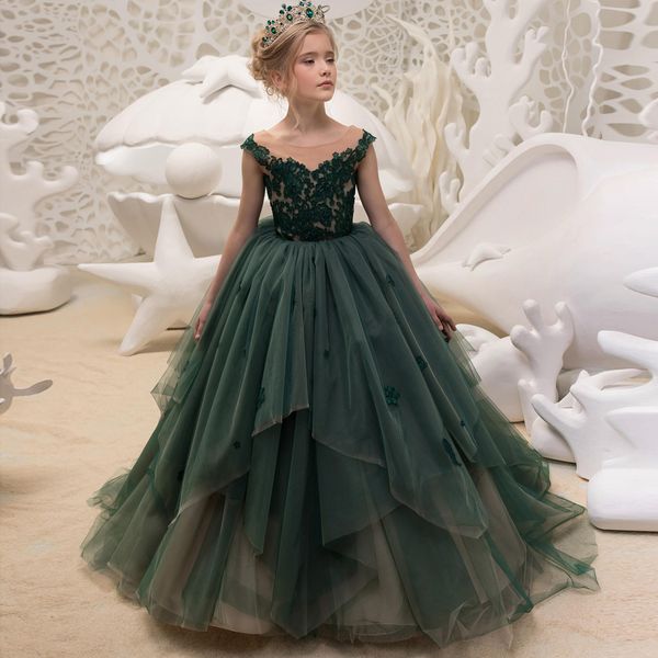 new girl dresses for the first communion of flower beading dark green lace dresses for little girls for wedding and evening, Red;yellow
new girl dresses for the first communion of flower beading dark green lace dresses for little girls for wedding and evening, Red;yellow