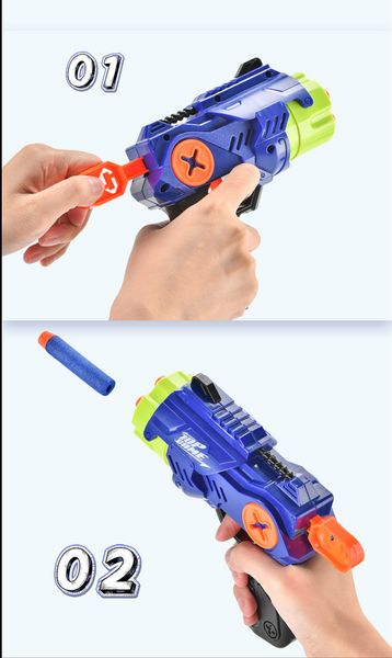 kid toy manual soft bullet blaster for kid gift 05