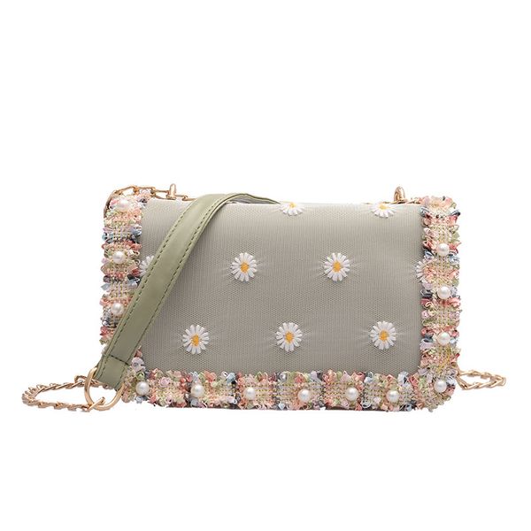 ladies flower embroidery shoulder bag chain shoulder strap faux pearl messenger bag sweet style square crossbody
ladies flower embroidery shoulder bag chain shoulder strap faux pearl messenger bag sweet style square crossbody