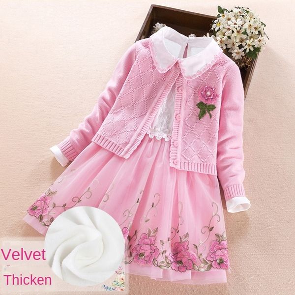 clothing 2019 girls velvet two-piece suit sweet princess dress pure cotton sweater princess dress children's children's suit, Blue
clothing 2019 girls velvet two-piece suit sweet princess dress pure cotton sweater princess dress children's children's suit, Blue