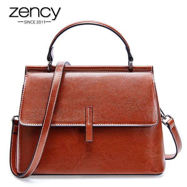 zency 100% genuine leather retro brown women tote bag small flap daily casual shoulder messenger bags black grey handbag
zency 100% genuine leather retro brown women tote bag small flap daily casual shoulder messenger bags black grey handbag