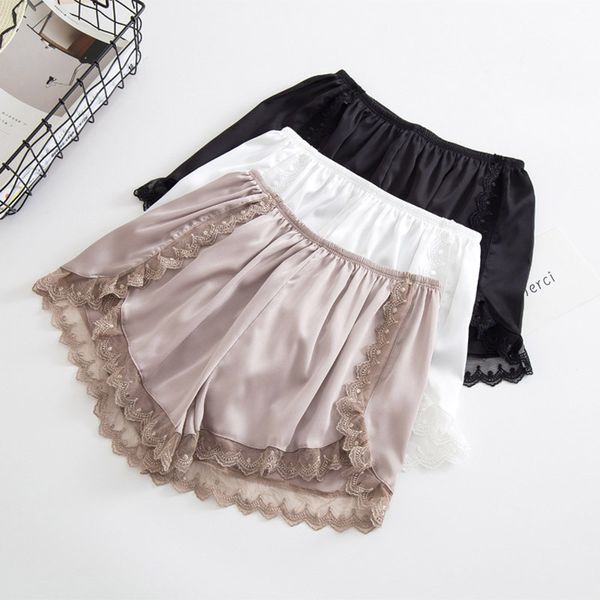 new women shorts plus size loose lace shorts fashion casual mid waist ice silk short femme black white breathable panties, White;black
new women shorts plus size loose lace shorts fashion casual mid waist ice silk short femme black white breathable panties, White;black
