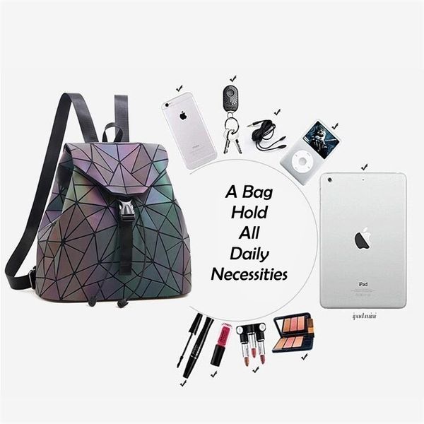 fashion women backpack pvc geometric luminous backpack 2019 new travel bags for school back pack holographic backpacks
fashion women backpack pvc geometric luminous backpack 2019 new travel bags for school back pack holographic backpacks