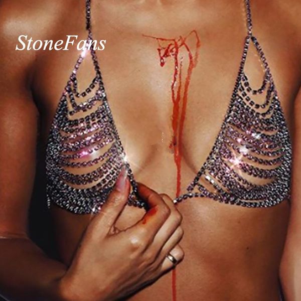 stonefans rhinestone body chain jewelry bra for women night club bikini crystal bra chain hollow harness statement necklace t200508, Silver
stonefans rhinestone body chain jewelry bra for women night club bikini crystal bra chain hollow harness statement necklace t200508, Silver