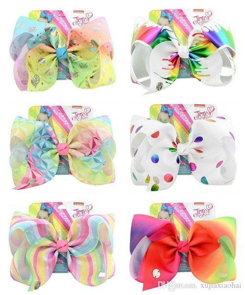 8 inch childrens bow with jojo card beautiful graffiti girl hair ornament bubble hair pin 6 styles mixed, Slivery;white
8 inch childrens bow with jojo card beautiful graffiti girl hair ornament bubble hair pin 6 styles mixed, Slivery;white