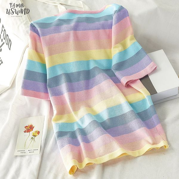 summer rainbow women t shirt harajuku short sleeve korean punk loose tees women femme color o neck t shirts casual student, White
summer rainbow women t shirt harajuku short sleeve korean punk loose tees women femme color o neck t shirts casual student, White