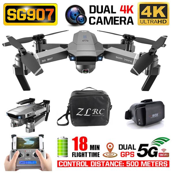 sg907 quadcopter gps drone with 4k hd dual camera wide angle anti-shake wifi fpv rc foldable drones professional gps follow me
sg907 quadcopter gps drone with 4k hd dual camera wide angle anti-shake wifi fpv rc foldable drones professional gps follow me