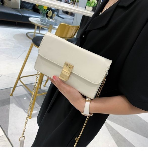 dwxpv shoulder postman small square women 2020 new messenger korean fashion simple ins small square bag fashion chain net red pu shoulder b, White 
dwxpv shoulder postman small square women 2020 new messenger korean fashion simple ins small square bag fashion chain net red pu shoulder b, White
