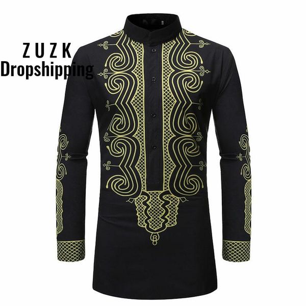 new men's middle eastern style print shirt, men's camisa masculina shirt long paragraph slim fit casual shirt us size, White;black
new men's middle eastern style print shirt, men's camisa masculina shirt long paragraph slim fit casual shirt us size, White;black