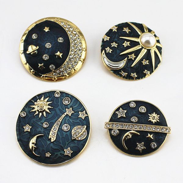 2020 fashion enamel gold color imitation pearl crystal pin sun stary moon round brooch for women jewelry decoration a30, Gray
2020 fashion enamel gold color imitation pearl crystal pin sun stary moon round brooch for women jewelry decoration a30, Gray