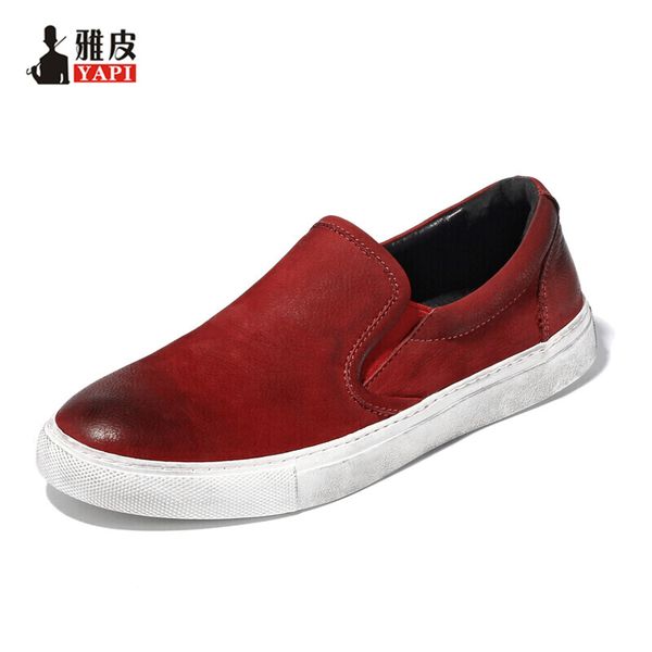 5 colors full grain leather mens casual shoes slip on driving car lofers lazy man boat shoes, Black
5 colors full grain leather mens casual shoes slip on driving car lofers lazy man boat shoes, Black