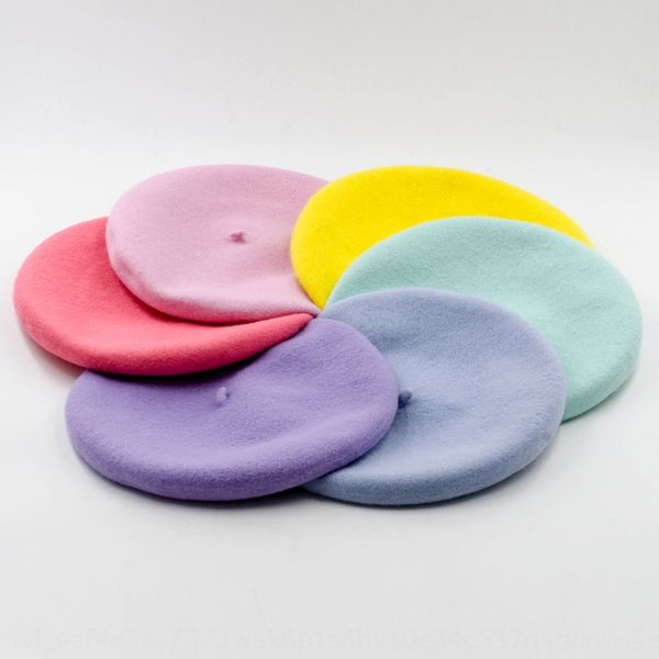 exquisite full painter hat macaron girls' color series wool beret wool beret hat, Blue;gray
exquisite full painter hat macaron girls' color series wool beret wool beret hat, Blue;gray