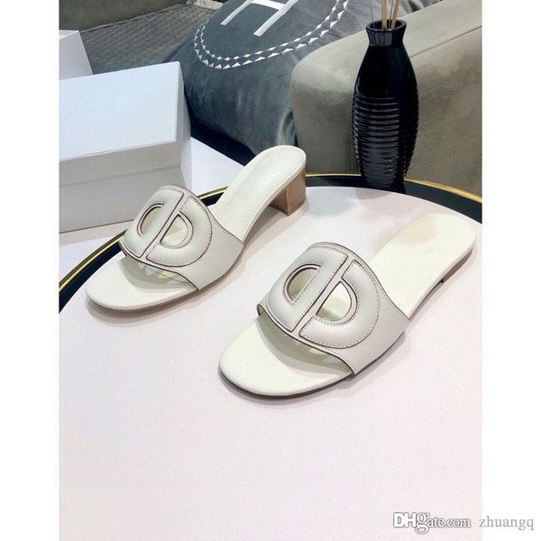 горячая лучшая летние горки d-club мулы пляж крытых плоские тапочки женской мода черного верблюд джинсовый белые телячьей скользкие вскользь, Black