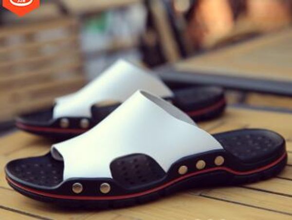 casual men sandals summer tide mens slippers rivet british man beach sandals genuine cow leather lazy pedal flip flop 38-48, Black
casual men sandals summer tide mens slippers rivet british man beach sandals genuine cow leather lazy pedal flip flop 38-48, Black