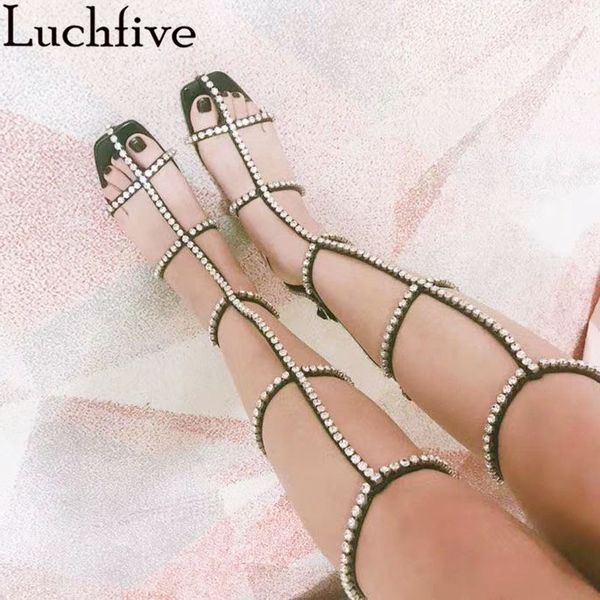 sexy knee high сандалии женщин коренастый высокие каблуки кристалл партии обувь женская 2020 летний новый t-strap gladiator sandalias de muj, Black
sexy knee high сандалии женщин коренастый высокие каблуки кристалл партии обувь женская 2020 летний новый t-strap gladiator sandalias de muj, Black