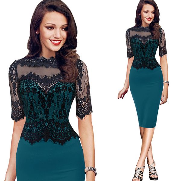 selling european and american new fashion lace dress stitching stand collar pencil skirt sleeve dress wholesale, White;black
selling european and american new fashion lace dress stitching stand collar pencil skirt sleeve dress wholesale, White;black
