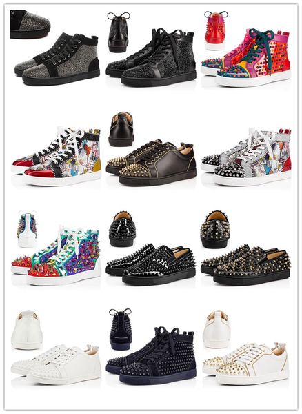 new mens red bottoms shoes spikes women men chaussures suede leather flat casual shoes party lovers sneakers 36-47, Black
new mens red bottoms shoes spikes women men chaussures suede leather flat casual shoes party lovers sneakers 36-47, Black