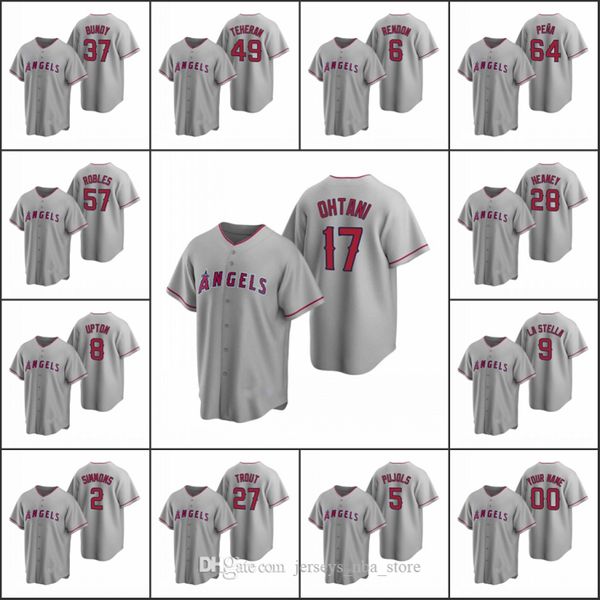 los angeles angels #27 mike trout 17 shohei ohtani 2 andrelton simmons men women youth custom gray replica road jersey, Blue;black
los angeles angels #27 mike trout 17 shohei ohtani 2 andrelton simmons men women youth custom gray replica road jersey, Blue;black