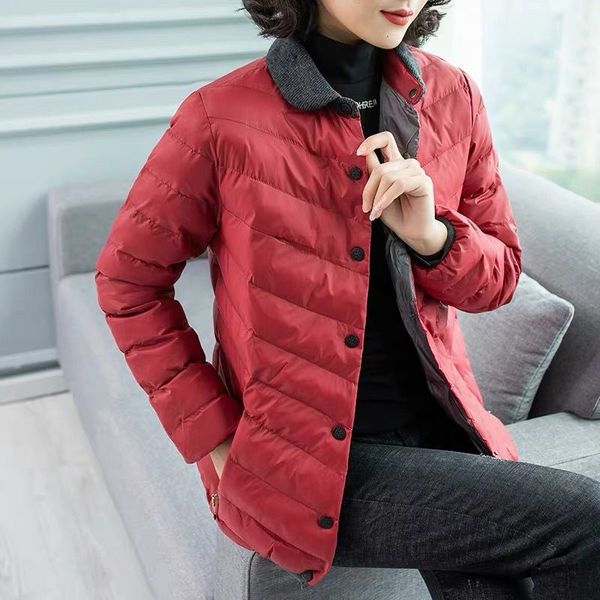 middle aged women slim short ultra light down jackets female fashion slim coats causal solid warm parkas mujer invierno w391, Black
middle aged women slim short ultra light down jackets female fashion slim coats causal solid warm parkas mujer invierno w391, Black