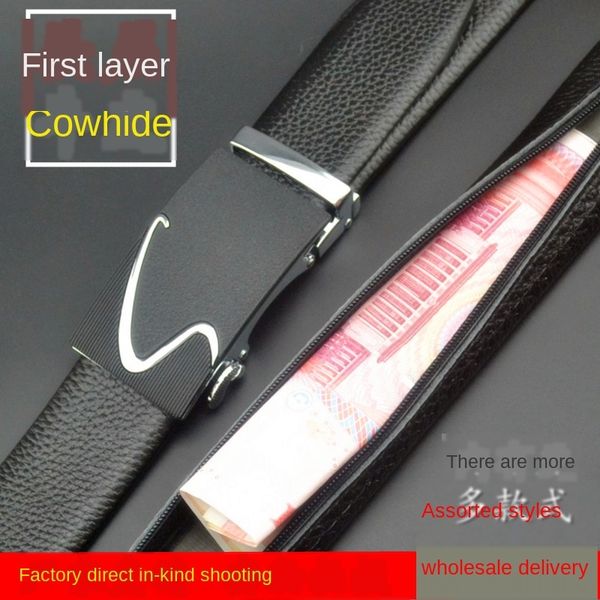 d04 first layer cowhide men's leather automatic buckle zipper belt belt with hidden zipper money can be hidden, Black;brown
d04 first layer cowhide men's leather automatic buckle zipper belt belt with hidden zipper money can be hidden, Black;brown