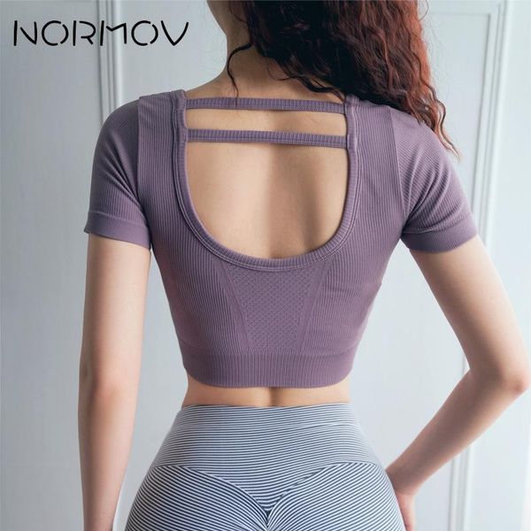 normov women backless yoga shirts short sleeve nylon fitness vest quick drying solid sports shirts gym training sexy, White;red
normov women backless yoga shirts short sleeve nylon fitness vest quick drying solid sports shirts gym training sexy, White;red