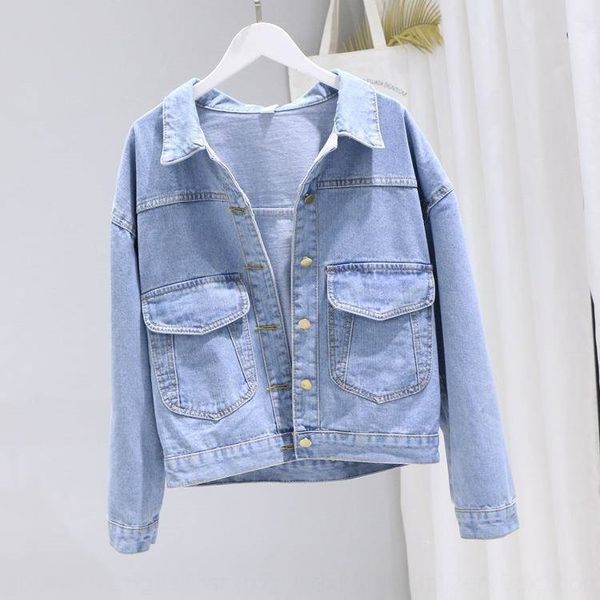 f5uxe denim women's spring and autumn popular new fashion 2020 korean style single-breasted large short coat jacket short coat pocket b, Black;brown
f5uxe denim women's spring and autumn popular new fashion 2020 korean style single-breasted large short coat jacket short coat pocket b, Black;brown