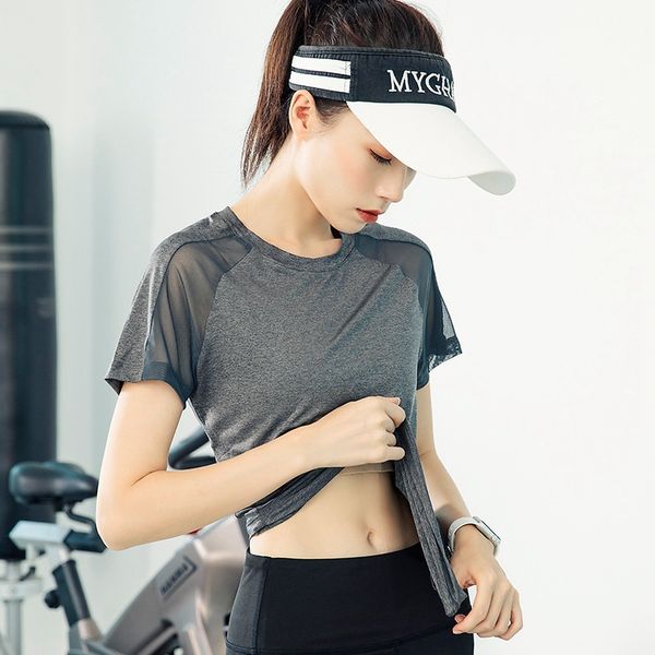 2020 yoga short sleeve t-shirt women's summer sports fitness running speed dry loose breathable sweat absorption yoga top, White;red
2020 yoga short sleeve t-shirt women's summer sports fitness running speed dry loose breathable sweat absorption yoga top, White;red