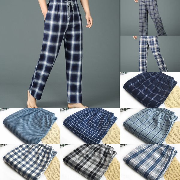 cotton pajamas men's furnishing pajamas summer loose thin large size summer home pants men's casual plaid cotton home pants, Blue;red
cotton pajamas men's furnishing pajamas summer loose thin large size summer home pants men's casual plaid cotton home pants, Blue;red