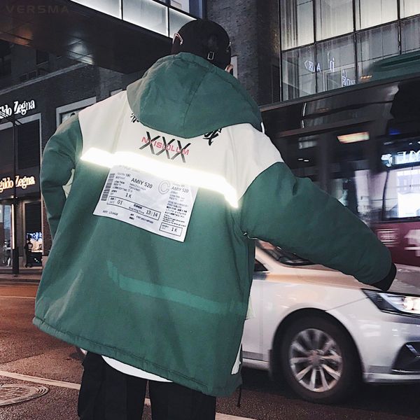 versma korean style clothing men 3m reflective winter jacket coat men parka hip hop warm youth winter jackets dropshipping, Black
versma korean style clothing men 3m reflective winter jacket coat men parka hip hop warm youth winter jackets dropshipping, Black