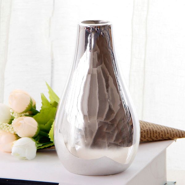 minimalism design ceramic silver flower vase, modern floral vase centerpieces living room home decoration
minimalism design ceramic silver flower vase, modern floral vase centerpieces living room home decoration