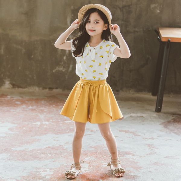childrens clothing girls summer suit new childrens summer dress fashion shorts big children korean style t-shirt two-piece set, Red;yellow
childrens clothing girls summer suit new childrens summer dress fashion shorts big children korean style t-shirt two-piece set, Red;yellow
